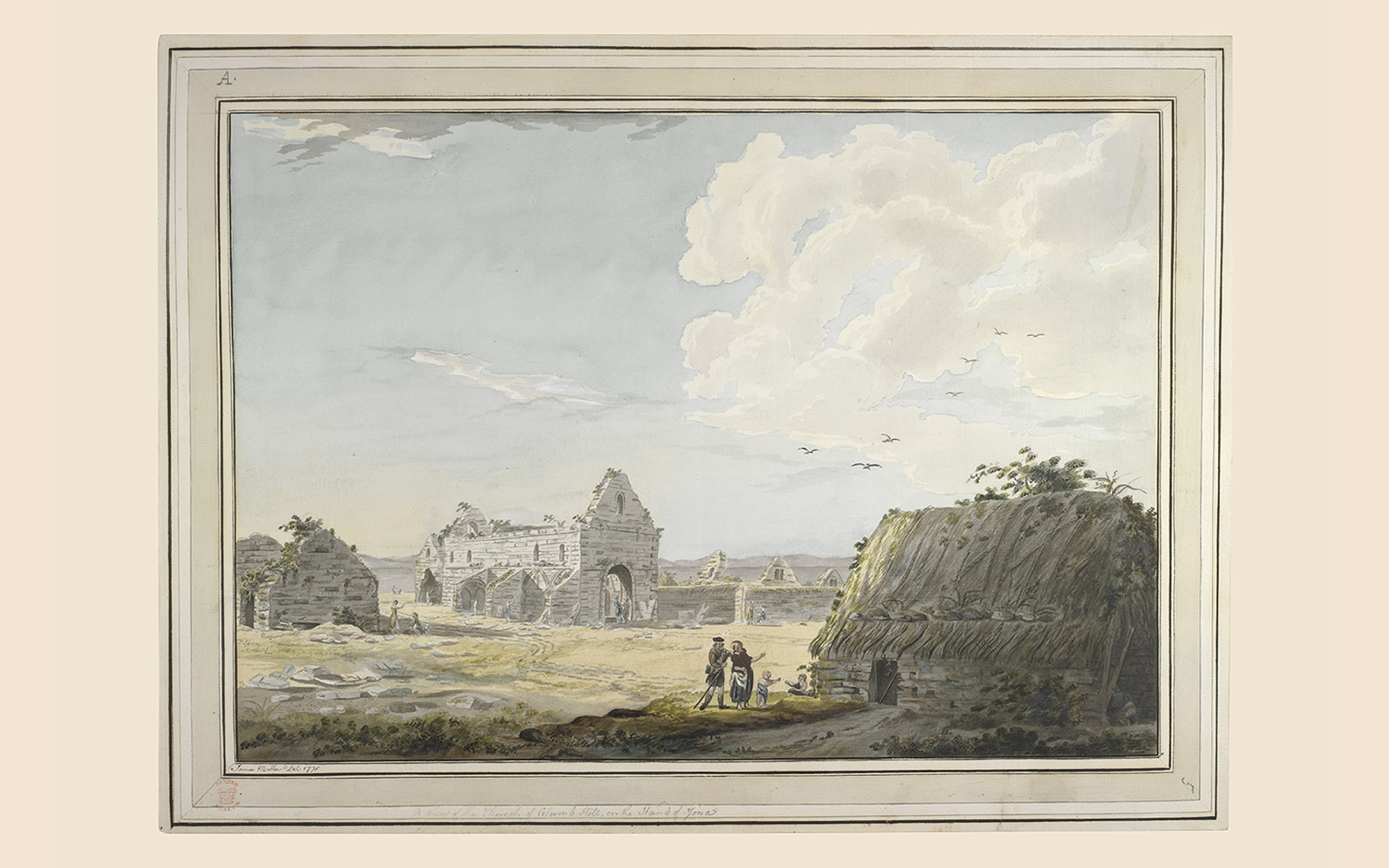 James Miller, 'A View of the Church of Columb Kill, on the Island of Iona' (British Library)